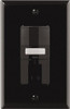 Eaton VS310R-BK Vacancy Sensor Dual 3-Way Switch with LED Nightlight, Black, 120V, Wire Leads, 1-pole, 3-way