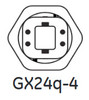 GE 39282 LED 4-Pin (GX24q), 18.5 watt, 1850 lumen,  3000K, Replacement for Compact Fluorescent CFL Plug-In lamp, Horizontal, Ballast Compatible, LED19GX24q-H/830