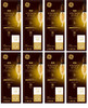 (case of 8) GE Vintage Decorative Bent Tip 3-Watt LED Light Bulb (25W Equivalent), Dimmable with Amber Finish and Spiral Filament, Medium Base, Single Bulb