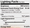 (6 bulbs) Sylvania LED 60 watt equivalent A19 Soft White, 9 watts, 800 lumens, Dimmable, Indoor / Outdoor LED Light Bulb