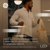 (3 bulbs) GE LED+ Motion Sensing LED Light Bulb, 12 watts, 1100 lumens, 75 watt replacement, warm white, lights automatically when motion is detected, LED A21 Light Bulb