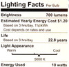 GE Lighting 22726 10 Watt Daylight BR30 LED Light Bulb, 2 Pack