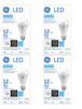 (4 bulbs) GE LED A21, 12 Watt, 1100 Lumen, 3000K, Dimmable, Medium Screw Base, 5. 16 IN Length, 15000 HR Average Life