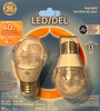 (2 bulbs) GE LED daylight Ceiling Fan Light Bulb, 40 watt equivalent using only 4 watts, 300 lumens, 5000K, Dimmable LED A15