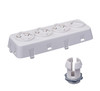 Leviton OSFOA-W Fixture-Mounted Offset Adapter Accessory for OSFHU, 3 Position, White