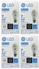 (case of 4 bulbs) GE 11332 - LED A19, 7 watts, 450 lumens, 2700K warm white, Dimmable, LED7DA19/827 LED Light Bulb