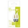 G E Lighting 32598 Clear LED Light Bulb, White, 3.5 watts, 300 lumens, 2700K warm white, medium base