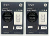(Pack of 2) GE Smart Dimmer Light Switch, C by GE, Cync, Wi-Fi Enabled to pair with voice control , control remotely with bluetooth through C by GE app, 4-Wire 