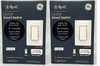 (case of 2) GE Smart Light Switch, Paddle Style, Neutral Wire Required, Bluetooth and 2.4 GHz Wi-Fi 4-Wire Switch, Works with Alexa and Google 