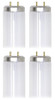 (4 tubes) GE 40120 - F58T8/835PLYLXLR Straight T8 Fluorescent Tube, 60 inch, 58 watt, 3500K Natural White