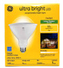 GE ultra bright LED PAR38 Floodlight, 16 watts, 1400 lumens, Dimmable, Indoor/Outdoor, 3000K Soft White LED UltraBright Light Bulb