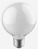 GE reveal LED HD+ Color-Enhancing G25 Globe, 5 watt, 400 lumen, Dimmable LED Decorative Globe Medium Base Frosted  G25 Bulb (2-Pack)