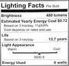 (8 bulbs)GE classic LED 40 watt equivalent A19 Daylight Dimmable LED Bulb  