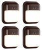 (case of 4) Philips Keene - SWL-WW-G1-PCB-1-BZ Outdoor Square Wall Pack LED Fixture, 13 watts, 1178 lumens, 3000K Color Temp (beautiful soft white)