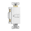 EATON Wiring GFCI Self-Test 20A -125V Blank Face Receptacle with Standard Size Wallplate, White