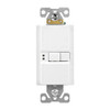 EATON Wiring GFCI Self-Test 20A -125V Blank Face Receptacle with Standard Size Wallplate, White