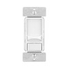 Eaton Slide Dimmer, Single Pole + 3 Way, White Slide Dimmer Switch, SUL06P-W-KB-L