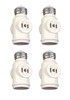 (case of 4) Eaton socket adapter, One socket to one socket with two 250W NEMA 1-15R outlets, 125V, Medium base, White, Thermoplastic, 715-3W-SP