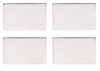 (case of 4) EATON Wiring Devices S3966W-SP White Weatherproof GFCI/Decorator Device Cover, 0.857 in L x 2.974, Horizontal, Plastic