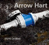 Eaton Arrow Heart Pin and Sleeve Connector, AH360C6W,  60A, 250V, 2 Pole, 3 Wire, Watertight, Blue, IEC 309