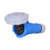 Eaton Arrow Hart AH430C9W pin & sleeve connector, IP69K Rated, #10 -#2 AWG, 30A, 3Ø 250V, Back wire, Blue, IP67, Nylon, Three-pole, Four-wire, grounding, Female, 5 HP, Nylon, Three-phase