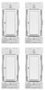 (case of 4) Eaton WFSW15-W-SP-L Wi-Fi Smart Switch Works with Alexa, White – A Certified for Humans Device