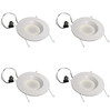 (case of 4) SYLVANIA ULTRA LED RT5/6 inch Recessed Downlight Kit, 16W, Replaces 100W Incandescent, 1200 lumens, Plastic Bulbs, 4000K Cool White, Dimmable down to 10%, 50,000 Hours,