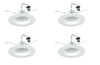 (case of 4) Sylvania 62129 UltraLED RT Screw-based LED retrofit, 5 /6 inch recessed downlight, 8.5 watt, 675 lumen, 3000K Color Temp, Medium base screw in adapter, smooth reflector