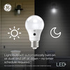 GE LED+ Dusk to Dawn A19 LED Light Bulbs, Automatic On/Off Outdoor Light, 8.5W, Soft White (3 Pack)