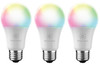 (3 bulbs)GE Lighting CYNC Smart LED Light Bulbs, Color Changing, Bluetooth and Wi-Fi, Compatible with Alexa and Google Home, A19 Bulbs 