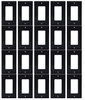 (case of 40) Eaton Wiring 1-Gang Decorator Wall Plate, Nylon, Standard, Black, 5151BK