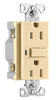 Eaton TRAFCI15V 15 Amp Tamper Resistant AFCI Receptacle, Ivory Finish