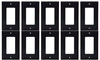 (case of 10) Eaton Wiring 1-Gang Decorator Wall Plate, Nylon, Standard, Black, 5151BK