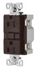 Eaton TRAFCI15B 15 Amp Tamper Resistant AFCI Receptacle, Brown Finish, 2-pole, 3-wire grounding