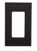 Eaton Wiring 1-Gang Decorator Wall Plate, Nylon, Standard, Black