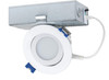 (case of 4) Signify Lightolier LED 6 inch Round Gimbal Downlight, 15 watt 1100 lumen, field selectable 5CCT (2700K, 3000K, 3500K, 4000K, 5000K), 120V, Triac Dimming, White, GB6R11ESCT1W
