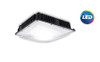 Signify Stonco Garage and Canopy LED Luminaire, Field Selectable Wattage (70w, 80w, 90w) and Color Temp (3000K, 4000K, 5000K) Outdoor LED Fixture, surface mount, 120-347V, Bronze