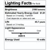(case of 20) LIGHTING 31919 LED Tube Light Bulb, 48 inch T8, 3500K, 15-Watt, Ballast Bypass Type B, LED15BT8/G4/835
