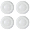 (case of 4) HALO 4 inch Backlit LED Surface Ceiling Mount Light, White Trim, 3000K Soft White, 600 lumens, 8 watts, BLD406930WHR