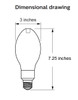 Philips 578849 LED HID, 19 watt, 3000 lumen, 3000K , Medium base, Ballast Bypass, Frosted Glass, CornCob, 19GC/LED/830/ND/E26
