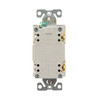 EATON SGFD20V Blank Face GFCI Receptacle, 125 V, 20 A, 2 Pole, 3 Wire, Ivory