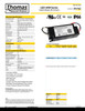 Hubbell Lighting Thomas Research Products LED20W-24-C0830 LED Driver, 20 Watt constant current, dry and damp location rated