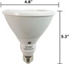 (case of 6) GE LED PAR38 - 12 Watt - 820 lumens-- 90W Equal - - 40 Deg. Flood - 2700K Warm White - GE 63343