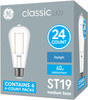 GE classic LED ST19 LED Light Bulbs, 5 watt, 500 lumen, Dimmable, Daylight 5000K, medium base, beautiful ST19 Edison style shape and size (case of 24 bulbs)