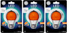 GE Lighting Orange LED A15 Party Light, Happy Party Bulb with Medium Base, 3-Watt, 45 Lumen, Exuberant Orange, (case of 3 bulbs)  