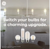 GE refresh LED T10 Light Bulbs, 5.5 watt, 450 lumen, 40 watt equivalent, arctic white, cool daylight, medium base, Dimmable, 2 bulbs