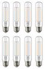 GE refresh LED T10 Light Bulbs, 5.5 watt, 450 lumen, 40 watt equivalent, arctic white, cool daylight, medium base, Dimmable, 8 bulbs