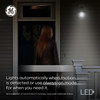 GE LED+ Motion Sensor LED Light Bulbs, 15W, PAR38 Outdoor Security Floodlight, Warm White (2 Pack)