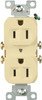 Eaton Wiring Devices CR15V Commercial Grade Straight Blade Duplex Receptacle with 15-Amp, 125-Volt, 5-15-NEMA Rating, Ivory