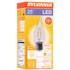 Sylvania 40393 LED B10, 25 watt equivalent, 200 lumens, Soft White, Dimmable LED Light Bulb